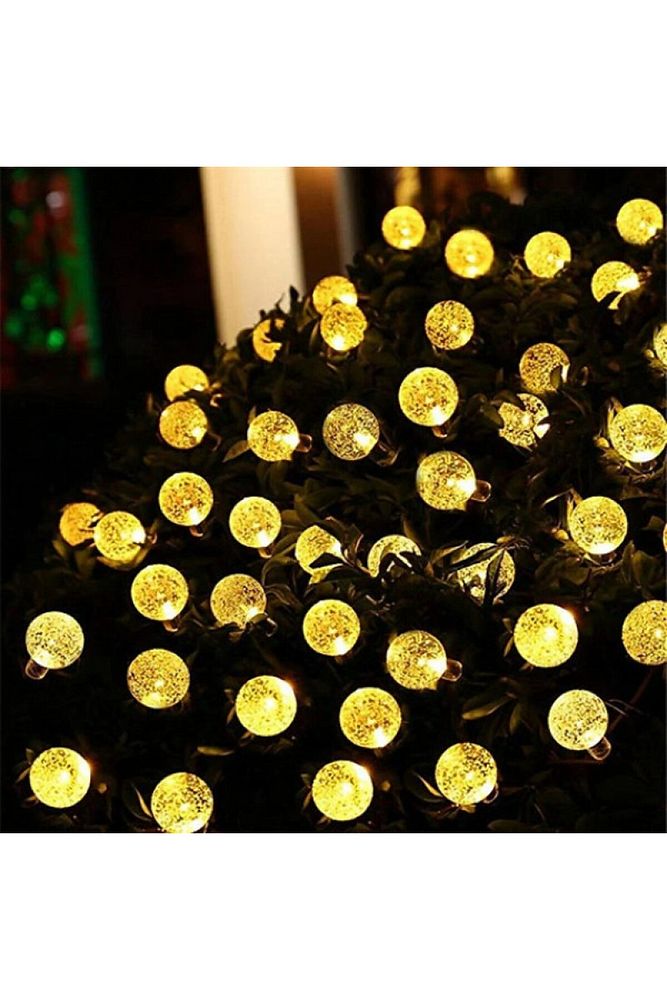 50 Top Ledli Solar Kristal Bahçe Dekorasyon Aydınlatma Sarı Işık Güneş Enerjili