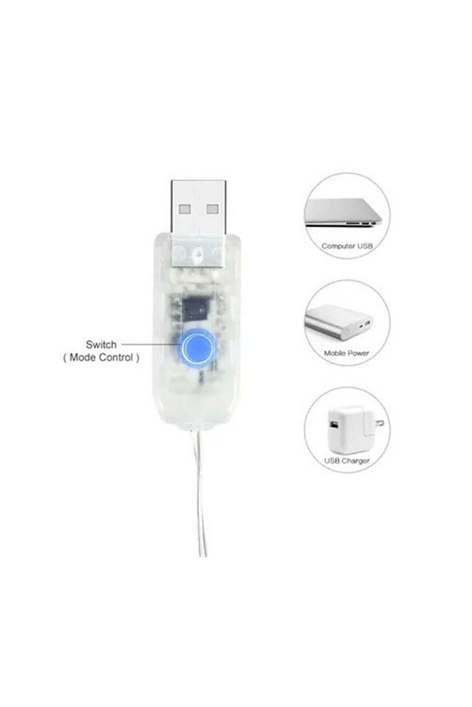 10 Metre Beyaz Usb Kumandalı Animasyonlu Peri Led Dekor Işık,Dekoratif ,Ev Süsleme
