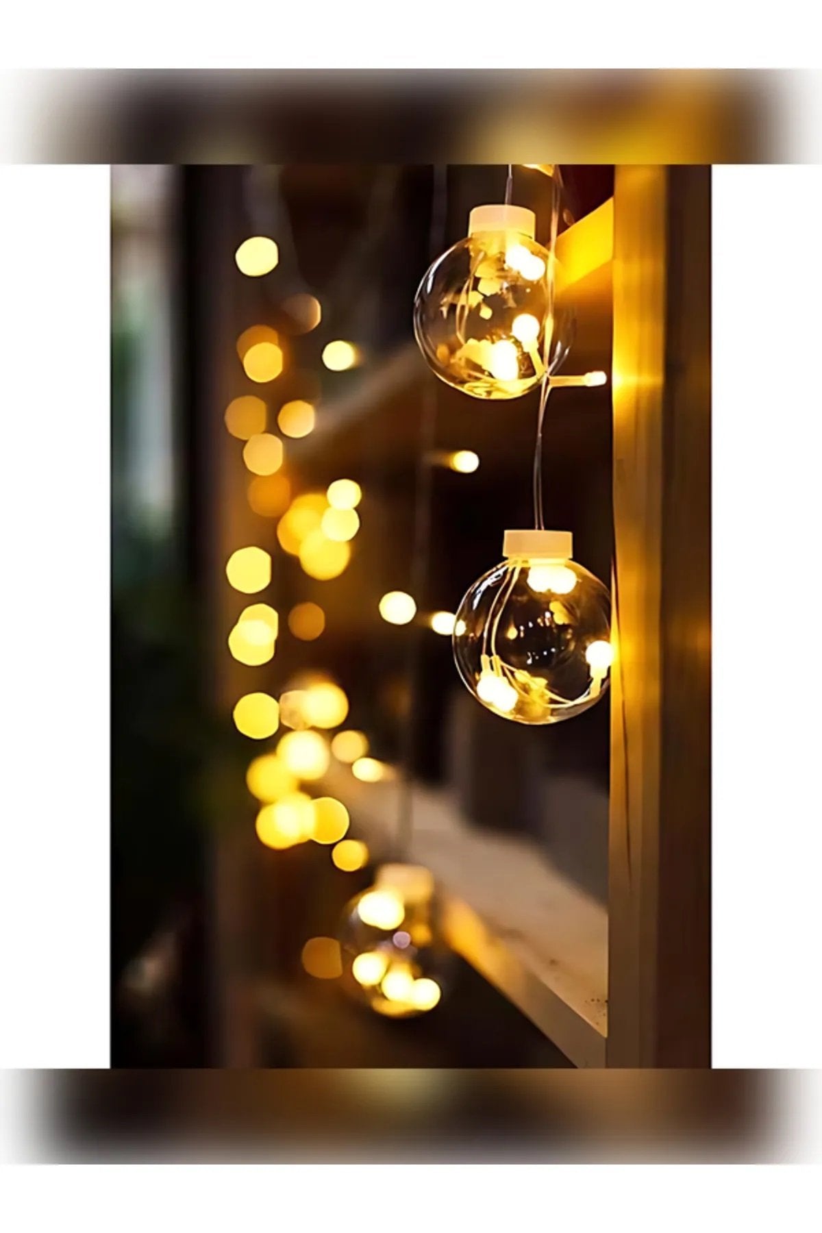 Ampul Top Perde Led Işık Dekoratif Dilek Topu Fişli Animasyonlu,Gün Işığı,Işıklı Top Led