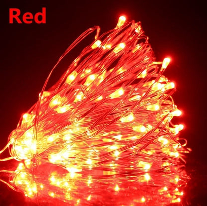 Brokoli Home LED Işıklı Süsleme Paketi -2 Adet 7 Li Balon Standı Kırmızı Peri Ledli -14 Adet Renkli Metalik Balon-2 Adet Peri LED Kırmızı