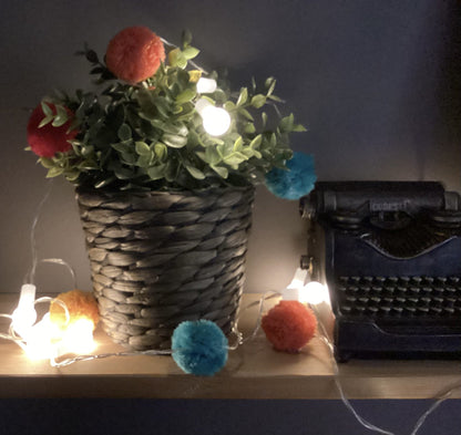 Brokoli Home Ponpon Berry Light Dekoratif Led Işık Zinciri Renkli Ponponlar
